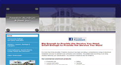Desktop Screenshot of freedomaluminum.com